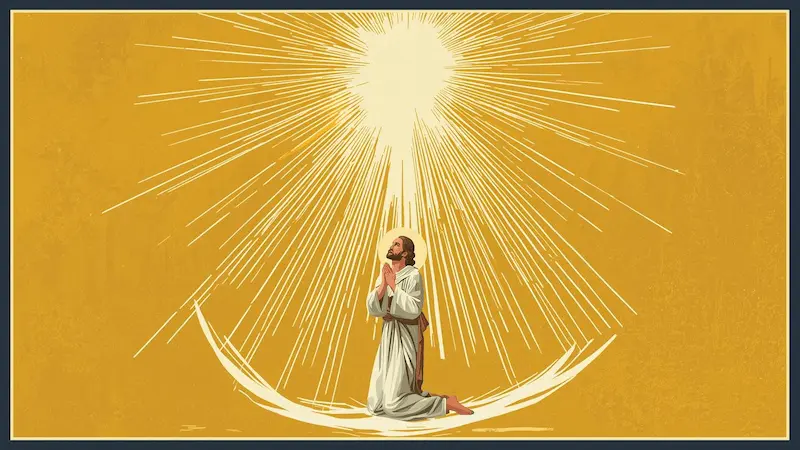 Graphic illustrating the power of the Holy Spirit flowing into a believer for spiritual authority.