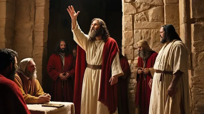 Diagram explaining the context of the unforgivable sin in Matthew 12.