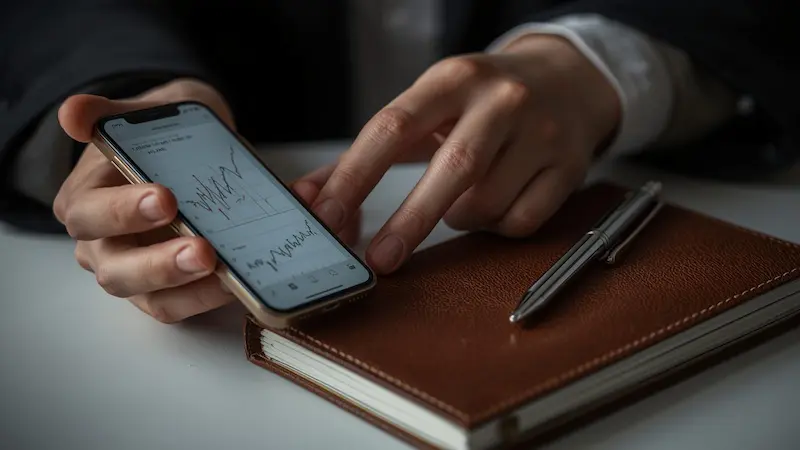 Close up of hands, a student seeking wisdom for a decision through prayer over digital noise.