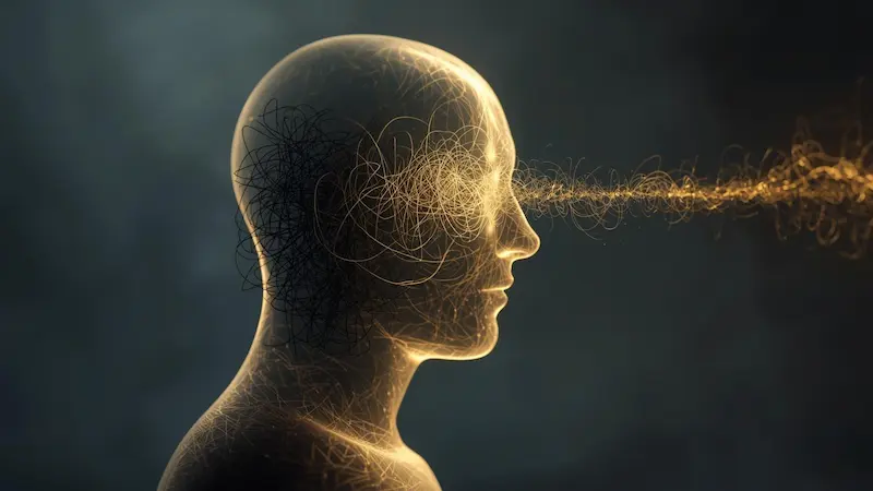 A conceptual image of a mind being renewed from chaos to order, symbolizing the power of scripture.