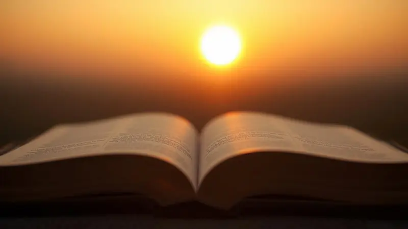 Open Bible with sunrise, symbolizing prayer during fasting