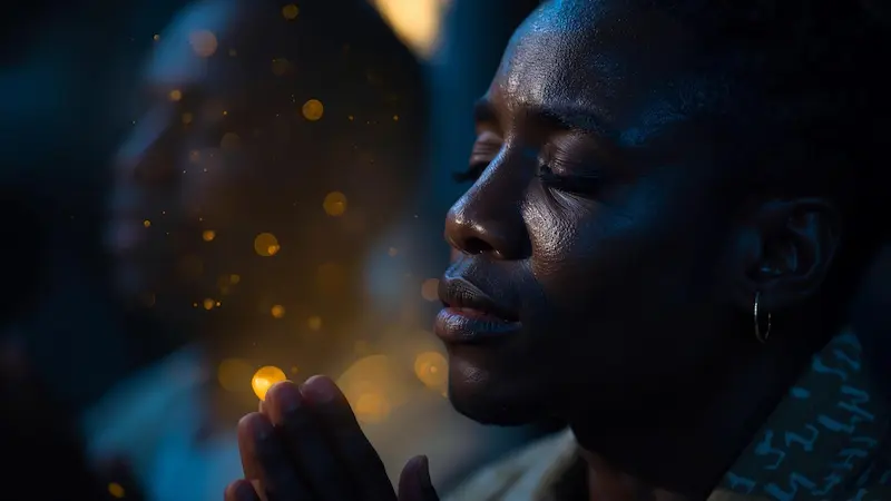 Christian prayer showing sensitivity to the Holy Spirit