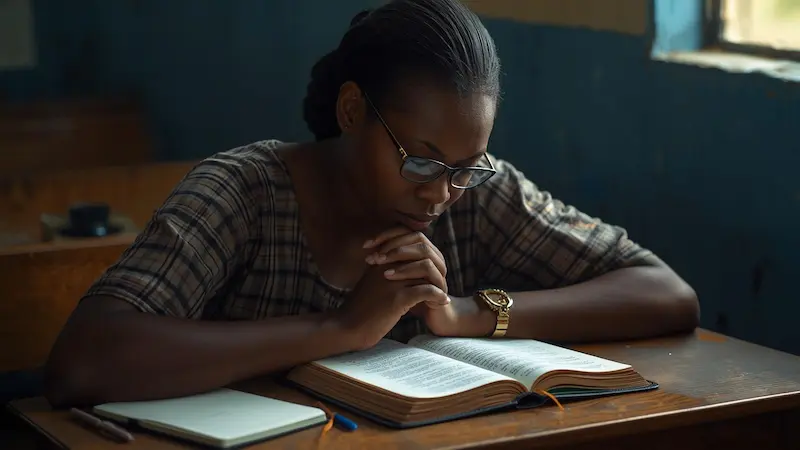 consistent spiritual growth through prayer and Bible study