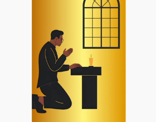 Official logo of Altar of Prayers—featuring a white flame symbol within a gold circle, representing the fire of the Holy Spirit. This emblem stands for revival, intercession, and spiritual awakening.