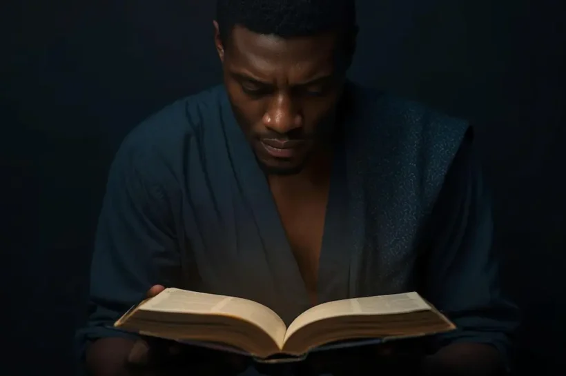 Christian studying the Bible for strong biblical foundation