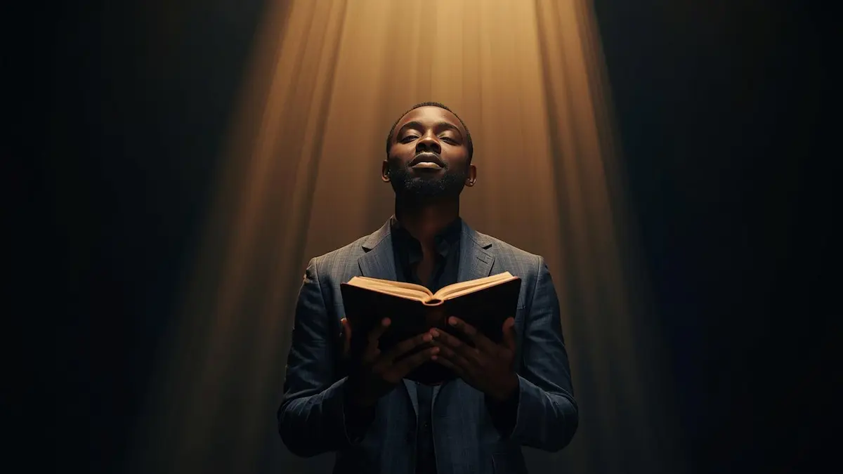 Christian reflecting on spiritual growth and relationship with God