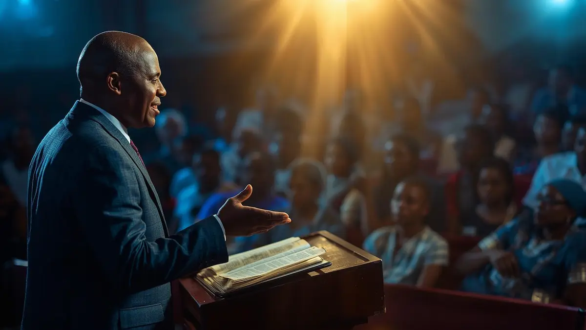 spirit filled church worship experience with congregation