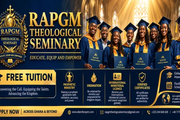 RAPGM Theological Seminary free tution ministerial training