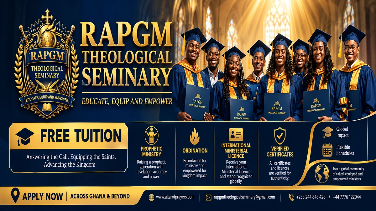 RAPGM Theological Seminary free tution ministerial training